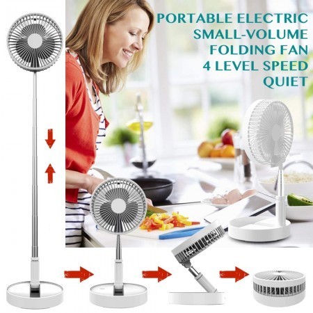 Folding Telescopic Rechargeable Mini Stand Fan