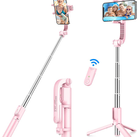 Selfie Stick With Light(Pink)