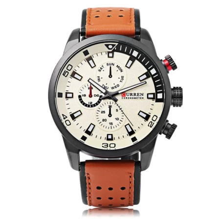 Curren Men's Sports Military Geniune Leather (Dial 4.5cm) - 0052