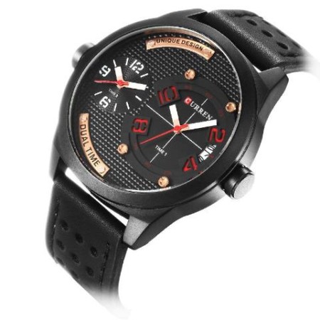 Curren Men's Dual Time Stylish Watch (Dial 4.9cm) - 0064