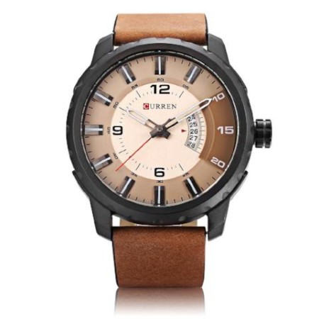 Curren Genuine Leather Quartz Stylish Watch (Dial 5.0cm) - 0068