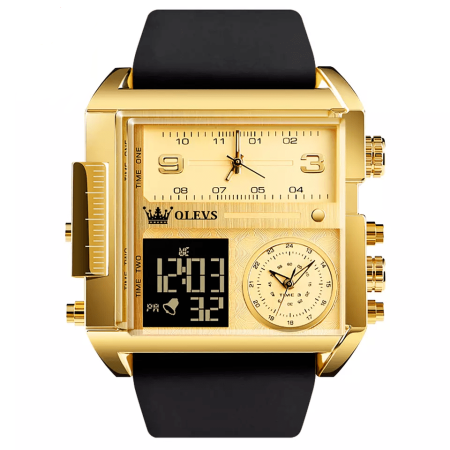 OLEVS Watch 1101 Retro Square Watch-0151