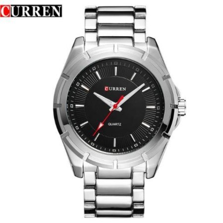 Curren Big Dial Stainless Steel Fashionable  Watch (Dial 4.4cm) - 0076